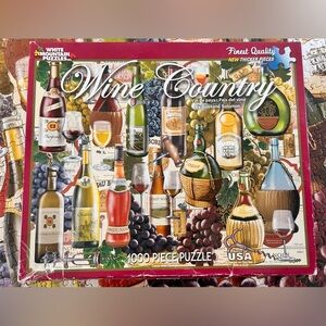 Wine Country 1000 Pc Jigsaw Puzzle by Rosiland Solomon Thicker Pieces Complete